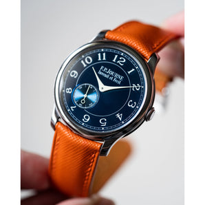 Orange Saffiano Signature (Curved) Strap