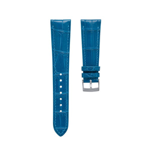 Matte Ocean Blue Alligator Signature Strap