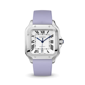 Lavender CTS Rubber Strap for Cartier Santos de Cartier