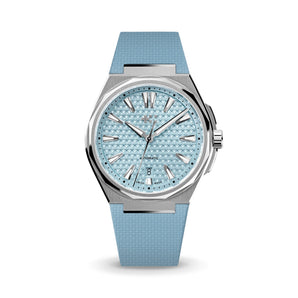 Baby Blue Sailcloth CTS Rubber Strap for Christopher Ward The Twelve