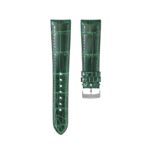 Glossy Emerald Crocodile Signature Strap