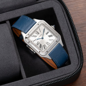 Navy Saffiano Cartier Santos-Dumont Strap