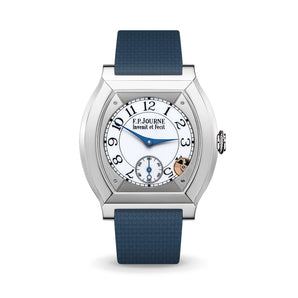 Navy Sailcloth CTS Rubber Strap for F.P. Journe Élégante