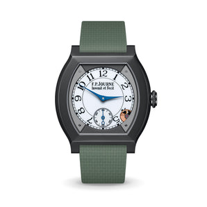 Olive Green Sailcloth CTS Rubber Strap for F.P. Journe Élégante
