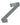 Delugs Fixed Delcro Grey Fabric Watch Strap