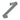 Delugs Fixed Delcro Grey Fabric Watch Strap