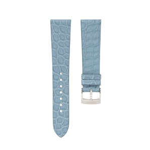 Matte Astral Blue Alligator Flank Stitchless Strap