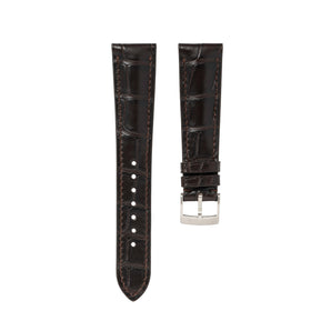 Matte Dark Brown Alligator Signature Strap