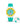Swatch x AP Royal Pop — White case, Turquoise strap — Delugs