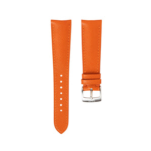 Orange Saffiano Signature (Curved) Strap