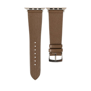 Taupe Saffiano Stitchless Strap for Apple Watch