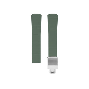 Olive Green Sailcloth CTS Rubber Strap for Atelier Wen Perception