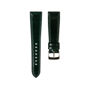 Green Shell Cordovan Slim Strap