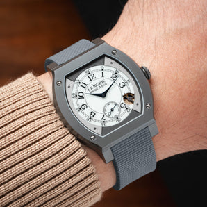 Grey Sailcloth CTS Rubber Strap for F.P. Journe Élégante