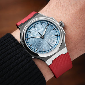 Red Sailcloth CTS Rubber Strap for Atelier Wen Perception